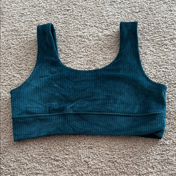 Altar'd State Tops - Altar'd State Blue Ribbed Sleeveless Crop Tank Top